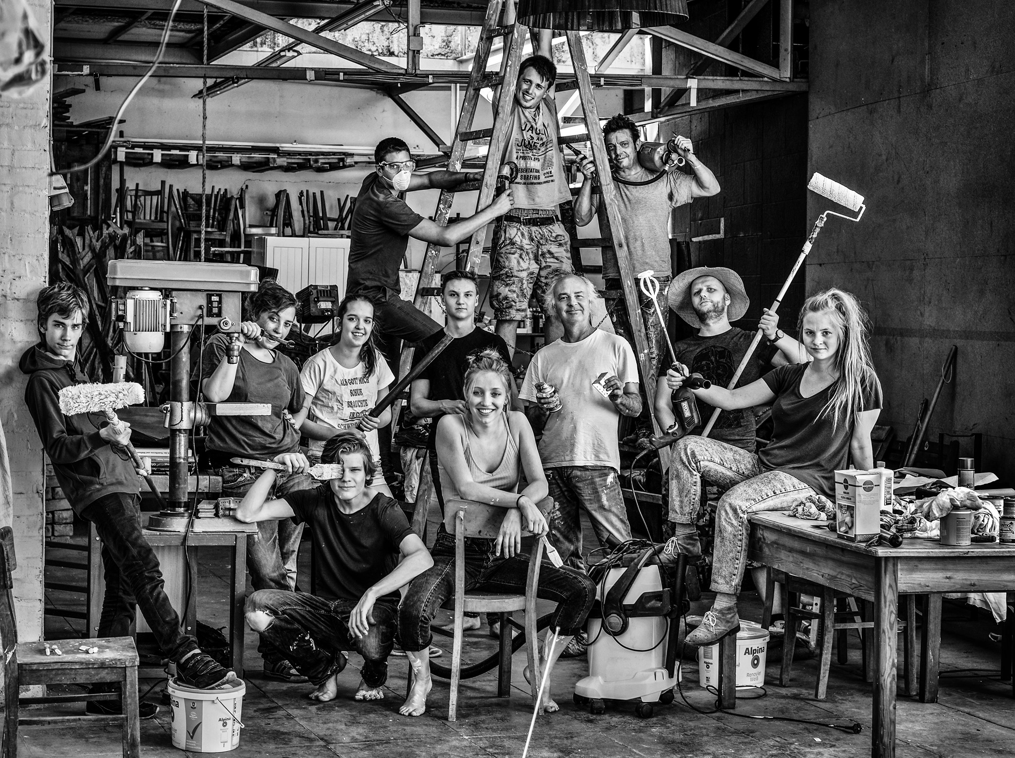 Szene aus einer Produktion von Theater im Fluss