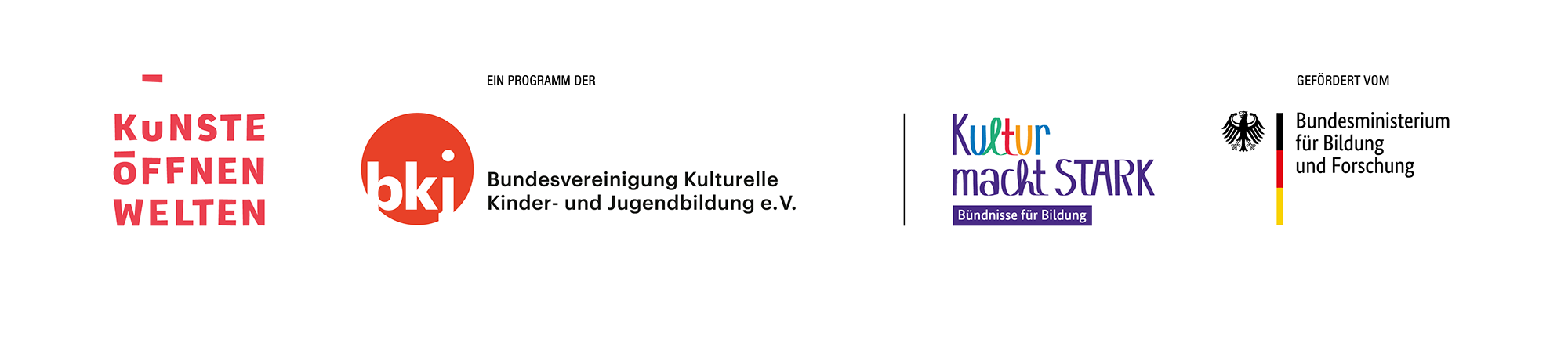 Künste öffnen Welten – ein Programm der BKJ, gefördert vom BMBF im Rahmen von „Kultur macht stark“